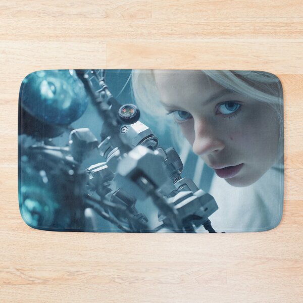 Item preview, Futuristic Encounter: Human and Robot Close-Up designed and sold by anytka.