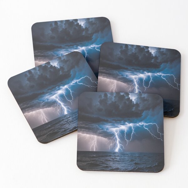 Item preview, Uderzenie pioruna nad oceanem designed and sold by Tomster104.