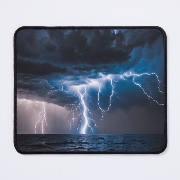 Item preview, Uderzenie pioruna nad oceanem designed and sold by Tomster104.