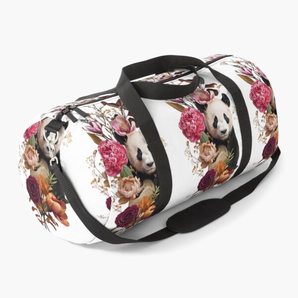 Item preview, Vibrant Botanical Arrangement With Playful Panda designed and sold by Monascreativeempire.