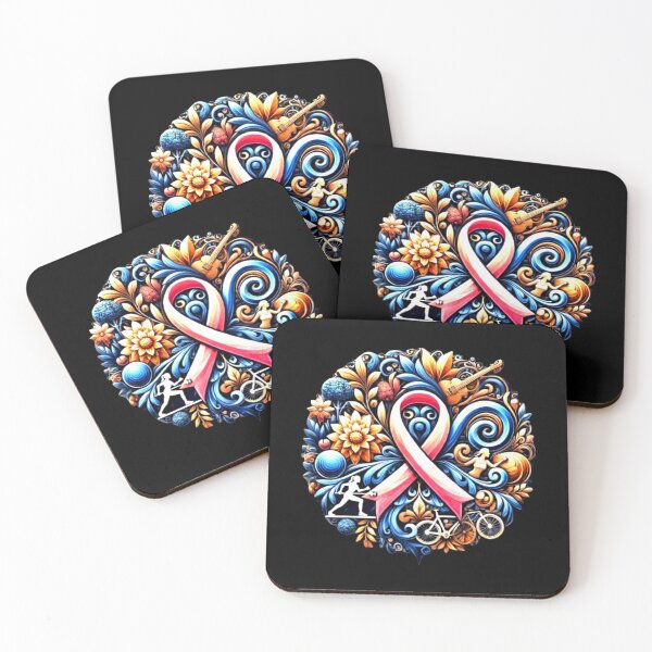 Item preview, Breast Cancer Awareness Ribbon Yoga Keep Strong designed and sold by Creat-Des.
