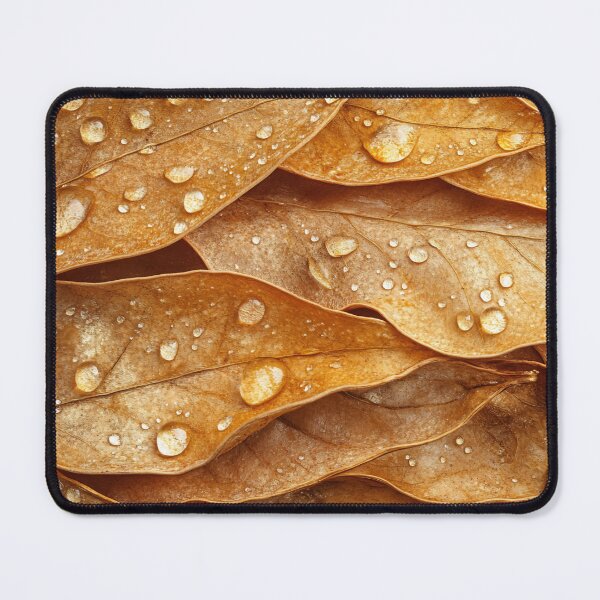 Item preview, Raindrops on textured dried leaves designed and sold by anytka.
