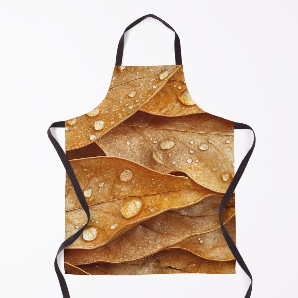 Item preview, Raindrops on textured dried leaves designed and sold by anytka.