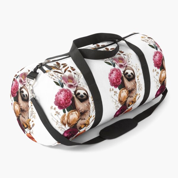 Pink Sloth popular Duffel Bag