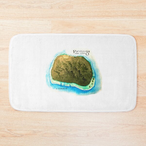 Item preview, Watercolor of the Island of Rarotonga designed and sold by Michael Comfort.