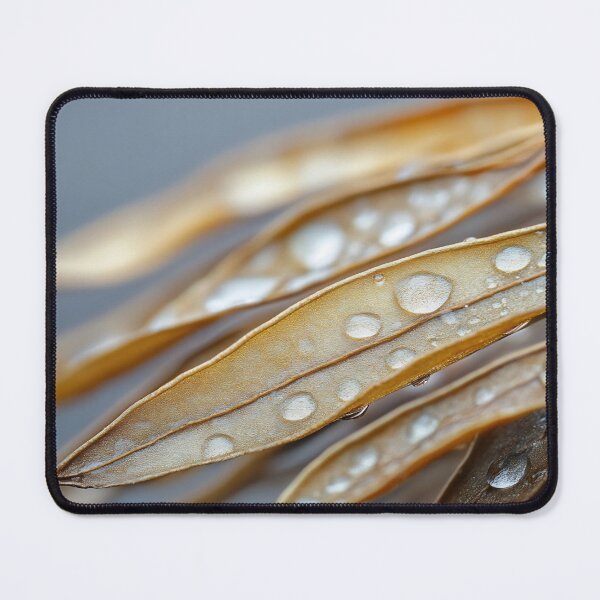 Item preview, Moisture droplets on dried leaves designed and sold by anytka.