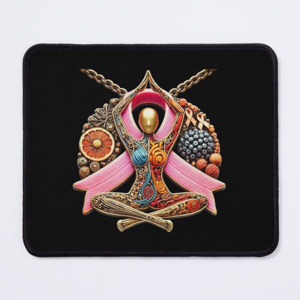 Item preview, Breast Cancer Awareness Ribbon Yoga Keep Strong designed and sold by Creat-Des.