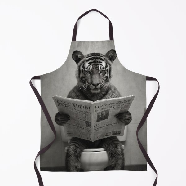 Item preview, Majestic Tiger Reading Newspaper Art designed and sold by vk09.