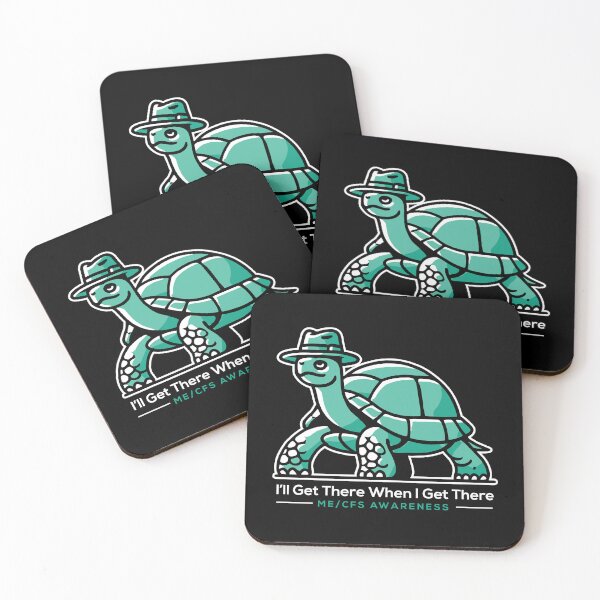 Item preview, ME/CFS AWARENESS - TURTLE - I'LL GET THERE WHEN I GET THERE  designed and sold by Darling DeDe.