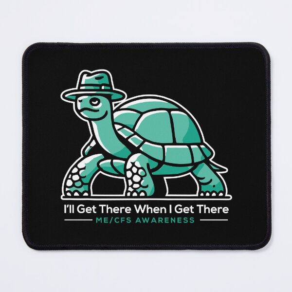 Item preview, ME/CFS AWARENESS - TURTLE - I'LL GET THERE WHEN I GET THERE designed and sold by Darling DeDe.