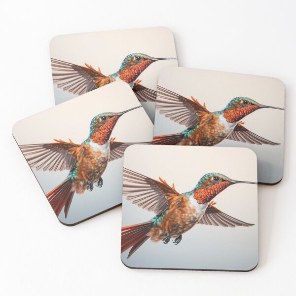 Item preview, Vibrant Hummingbird in Flight Art designed and sold by anytka.