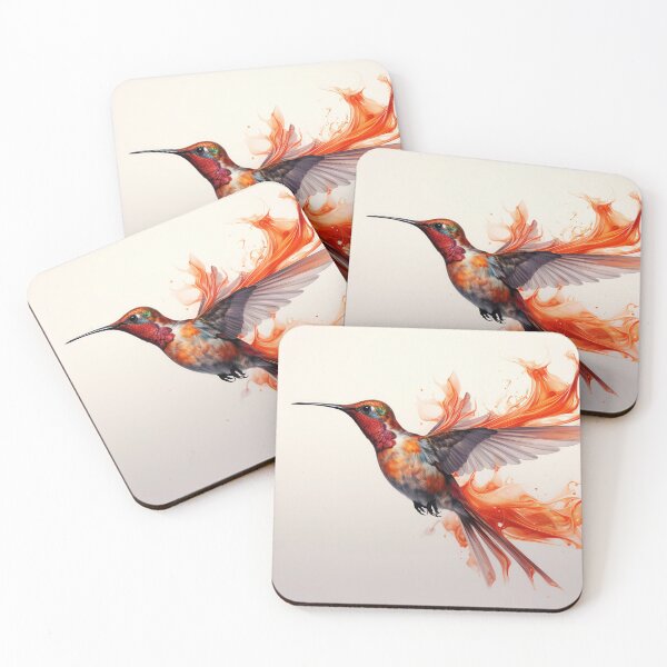 Item preview, Vibrant Hummingbird in Flight Art designed and sold by anytka.