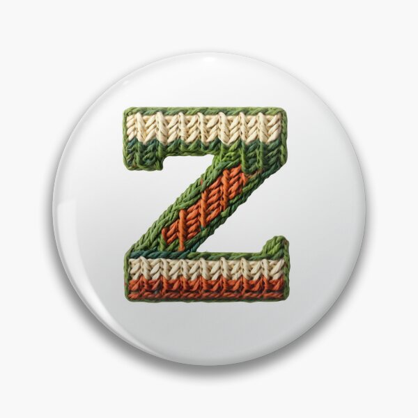 Item preview, Z monogram waffle stitch designed and sold by Monascreativeempire.