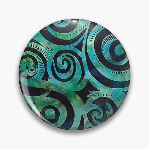 Item preview, New Zealand Māori Paua Pattern Koru Design 269 designed and sold by GrinGalore.