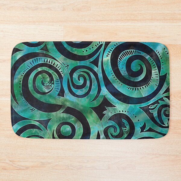 Item preview, New Zealand Māori Paua Pattern Koru Design 269 designed and sold by GrinGalore.