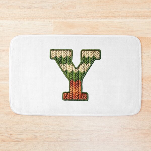 Item preview, Y monogram waffle stitch designed and sold by Monascreativeempire.