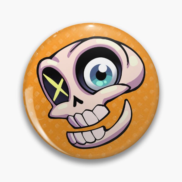 Item preview, Sticky The Skeleton Button designed and sold by StickySpud.