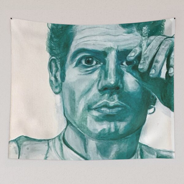 Item preview, Acrylic on Canvas Anthony Bourdain Portrait designed and sold by H7447H.