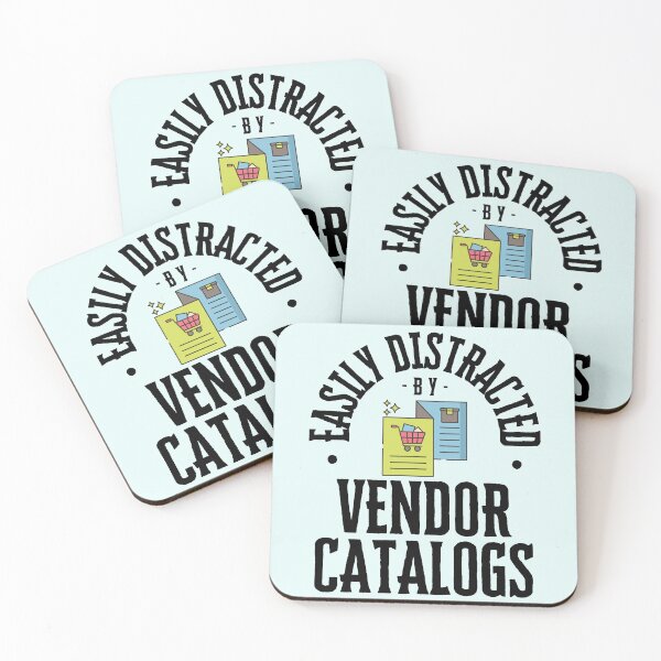 Item preview, Easily distracted by Vendor catalogs - Funny Vendor Management designed and sold by kesuzz.