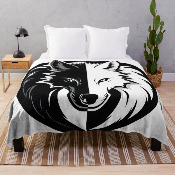 Item preview, Black and white wolf designed and sold by Sopilka.