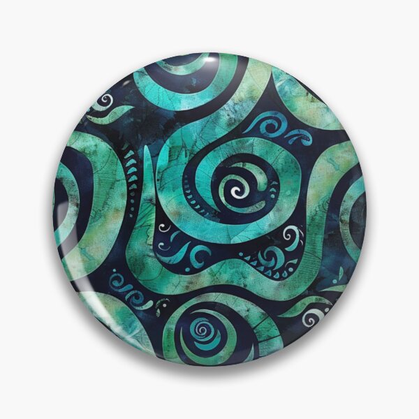 Item preview, New Zealand Māori Paua Pattern Koru Design 270 designed and sold by GrinGalore.