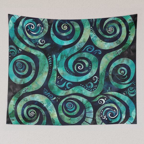 Item preview, New Zealand Māori Paua Pattern Koru Design 270 designed and sold by GrinGalore.