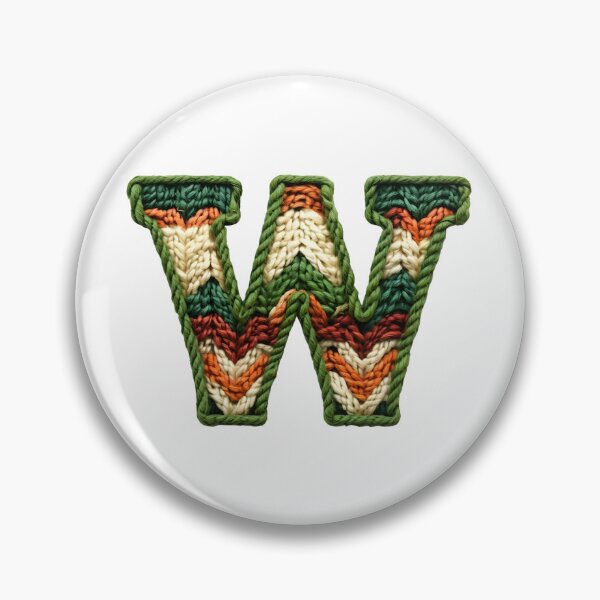 Item preview, W monogram waffle stitch designed and sold by Monascreativeempire.