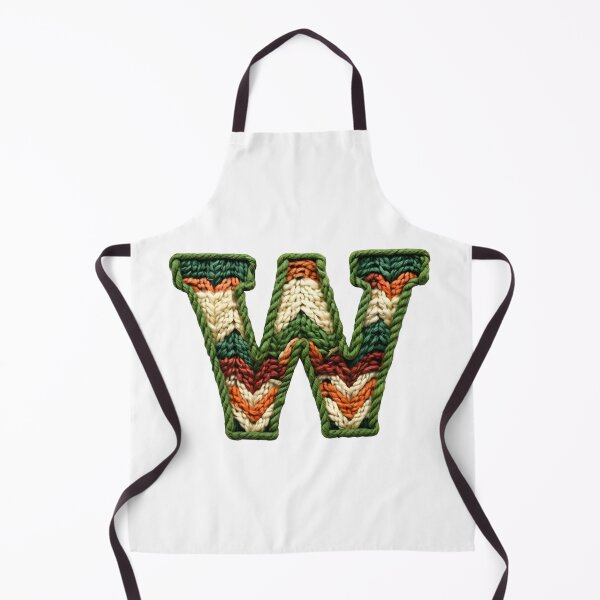 Item preview, W monogram waffle stitch designed and sold by Monascreativeempire.