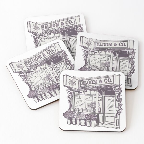 Item preview, Vintage Bloom & Co. Flower Shop Design designed and sold by OldSchoolRetro.