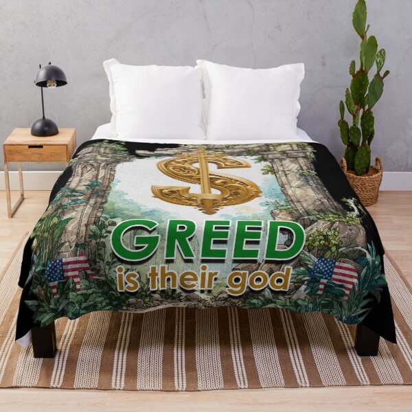 Item preview, Republican Greed is their god designed and sold by Karen Wood.