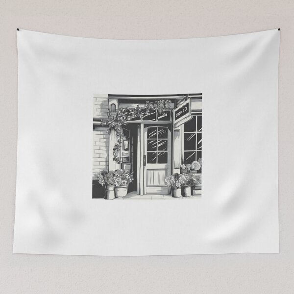Item preview, Bloom & Co. - Elegant Flower Shop Illustration designed and sold by OldSchoolRetro.
