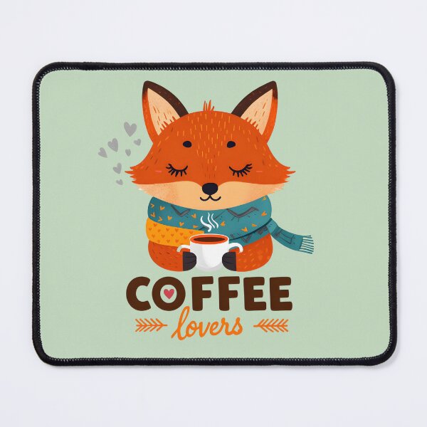 Item preview, Fox Drinking Coffee Gift for Coffee lovers designed and sold by StudioKaufmann.