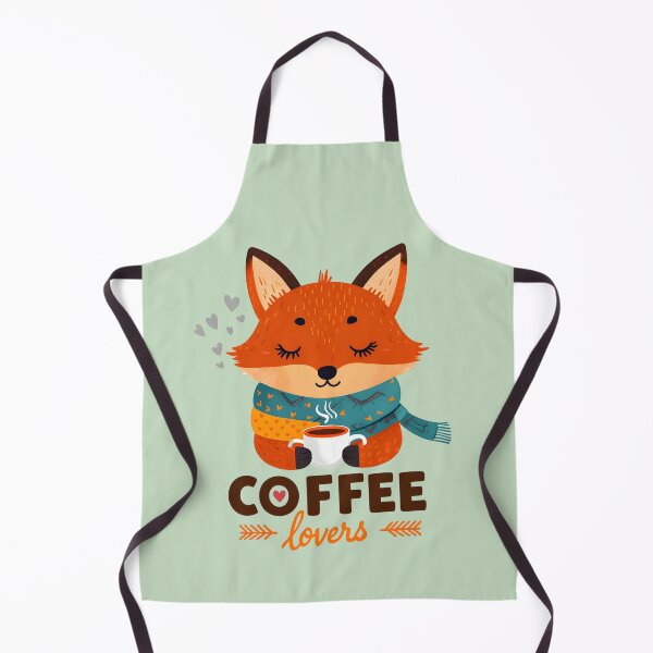 Item preview, Fox Drinking Coffee Gift for Coffee lovers designed and sold by StudioKaufmann.