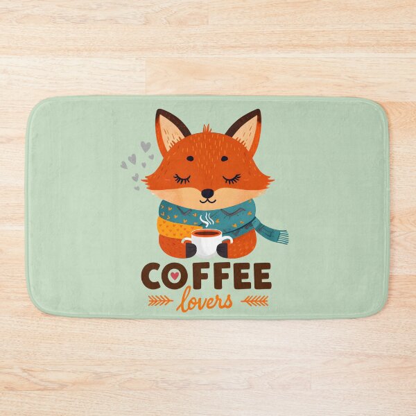Item preview, Fox Drinking Coffee Gift for Coffee lovers designed and sold by StudioKaufmann.