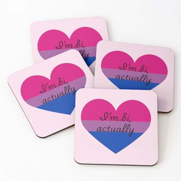 Item preview, Heartstop Quote I'm Bi Actually designed and sold by baranskini.