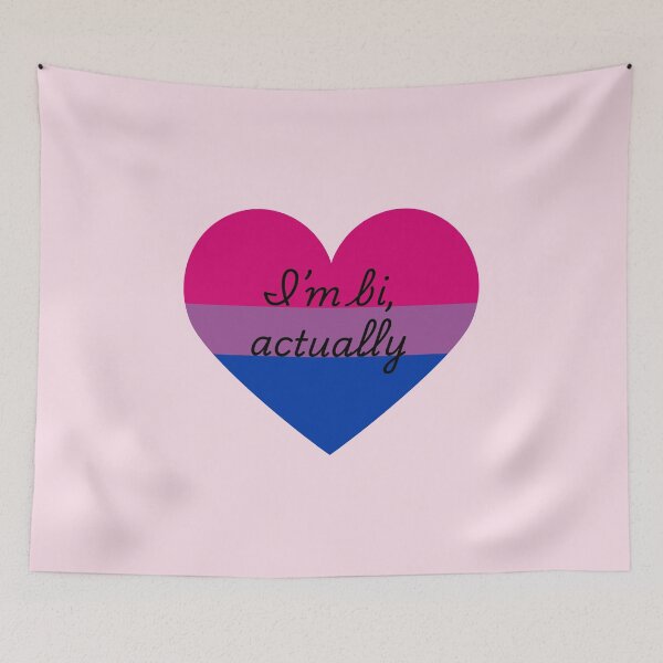 Item preview, Heartstop Quote I'm Bi Actually designed and sold by baranskini.