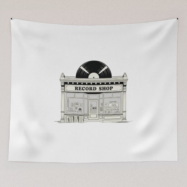 Item preview, Vinyl Haven - Isometric Record Store Art designed and sold by OldSchoolRetro.