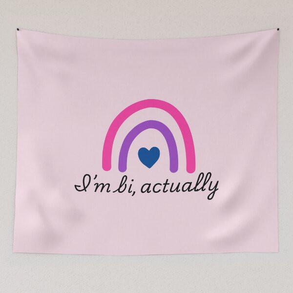 Item preview, Heartstop Quote I'm Bi Actually designed and sold by baranskini.