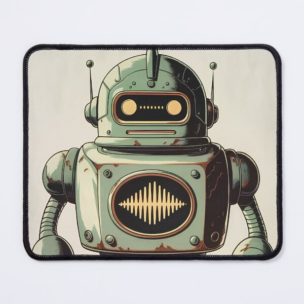 Item preview, Vintage Robot Illustration - Retro Sci-Fi Artwork designed and sold by ArtsyWishesShop.