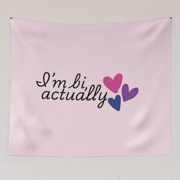 Item preview, HeartstopQuote I'm Bi Actually designed and sold by baranskini.