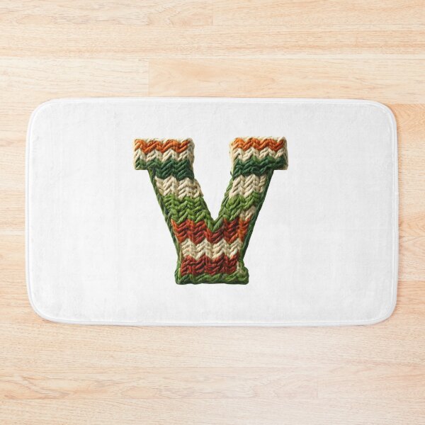 Item preview, V monogram waffle stitch designed and sold by Monascreativeempire.