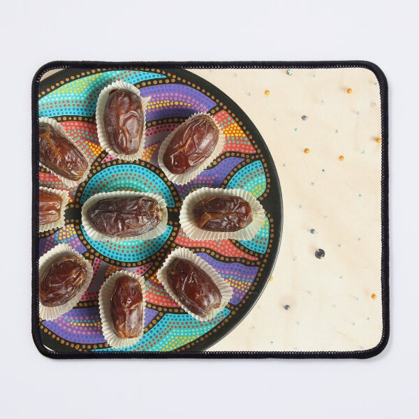 Item preview, Medjool Dates on a Colourful Plate designed and sold by pinkal.