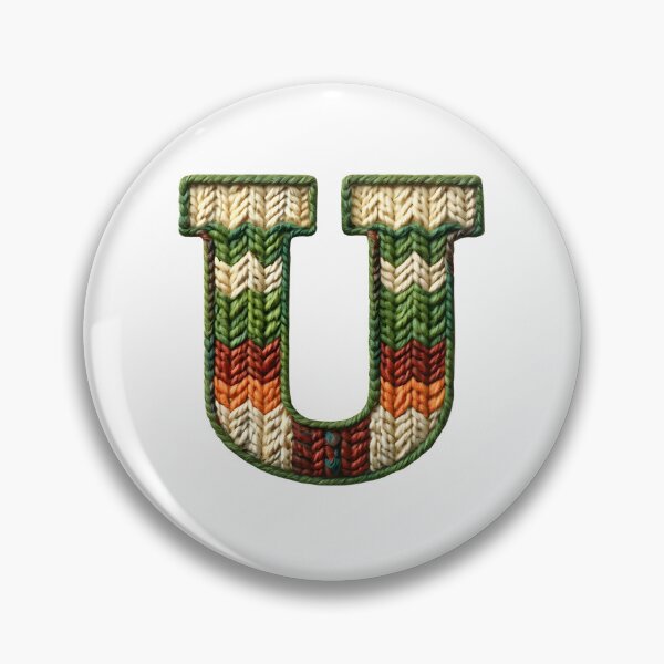 Item preview, U monogram waffle stitch designed and sold by Monascreativeempire.