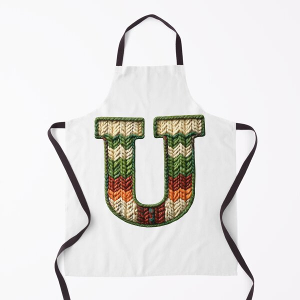 Item preview, U monogram waffle stitch designed and sold by Monascreativeempire.