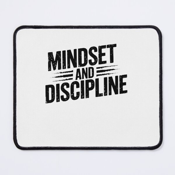 Item preview, Mindset and Discipline, Motivational Saying designed and sold by Logiamerch.