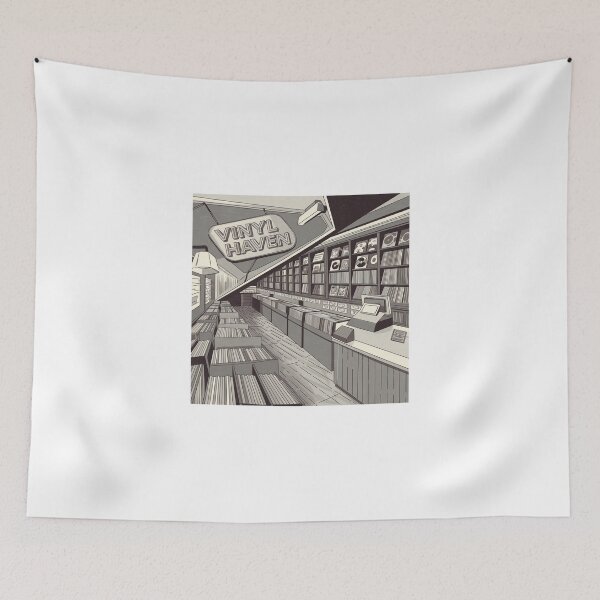 Item preview, Vinyl Haven Record Store Vibes designed and sold by OldSchoolRetro.