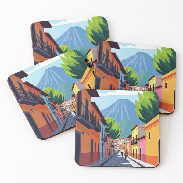 Item preview, Antigua Guatemala Travel Poster designed and sold by Arctic frame studio.
