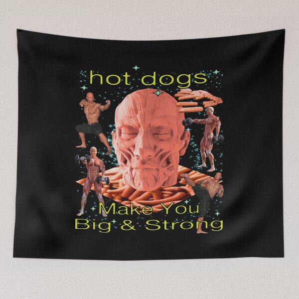 Item preview, Hot Dogs Make You Big And Strong designed and sold by blueversion.