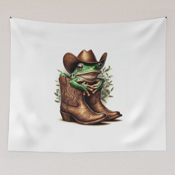 Item preview, cowboy frog designed and sold by laurazael.