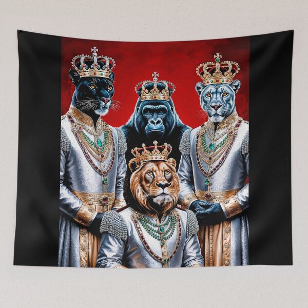 Item preview, Four Kings from the Animal Kingdom designed and sold by LioTou.